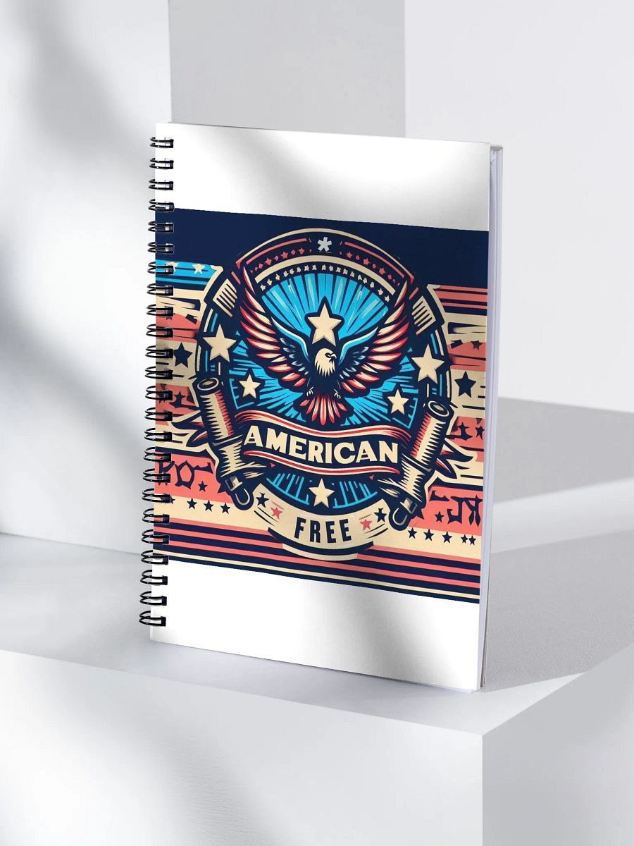 American Freedom Eagle Spiral Notebook product image (4)