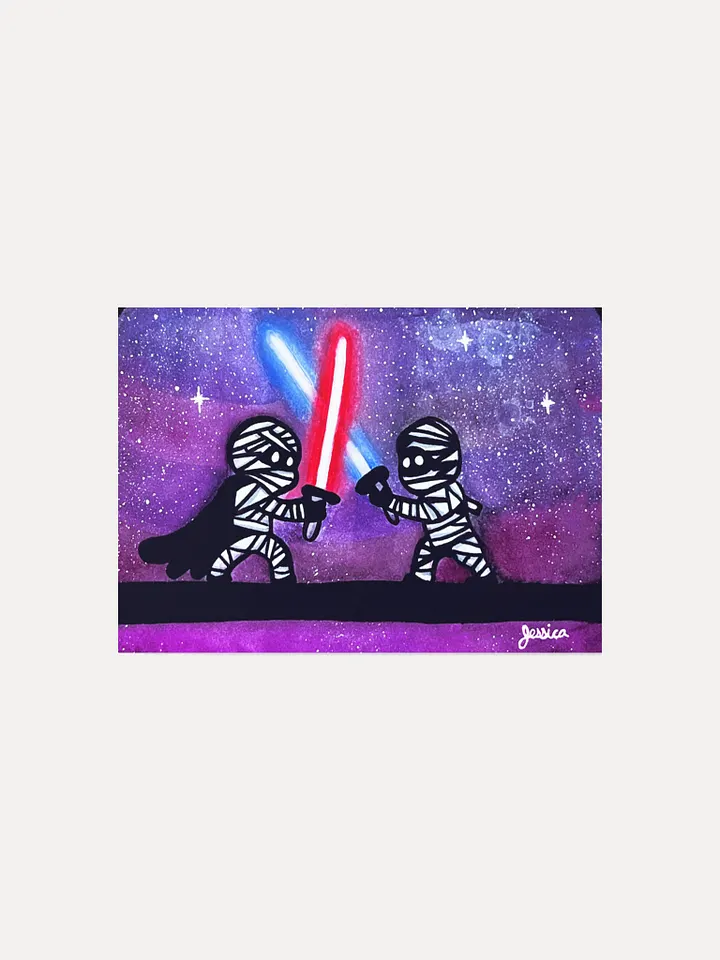 Duel of the Mummies Art Print product image (1)