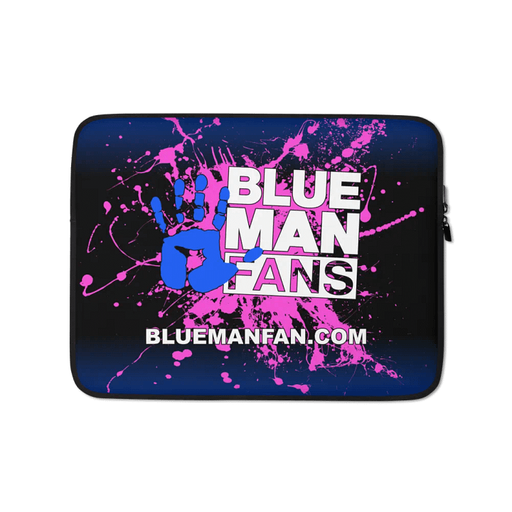 Blue Man Fans Hand Print Laptop Sleeve product image (1)