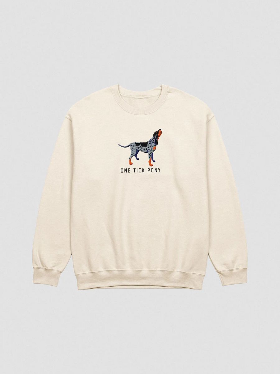 One Tick Pony Sweatshirt (Embroidered) of a Bluetick Coonhound product image (4)