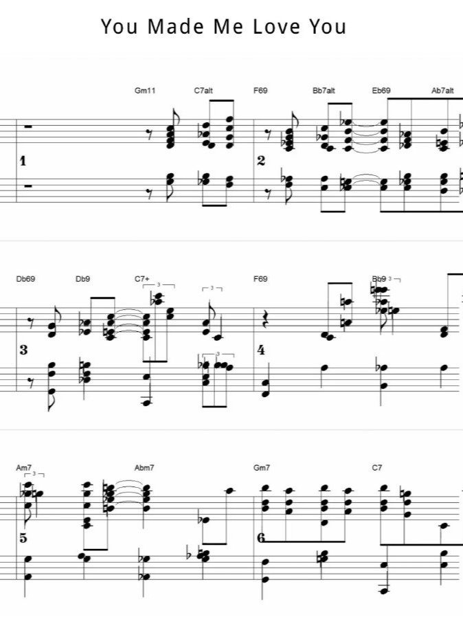 You made me love you - Piano sheet music product image (1)