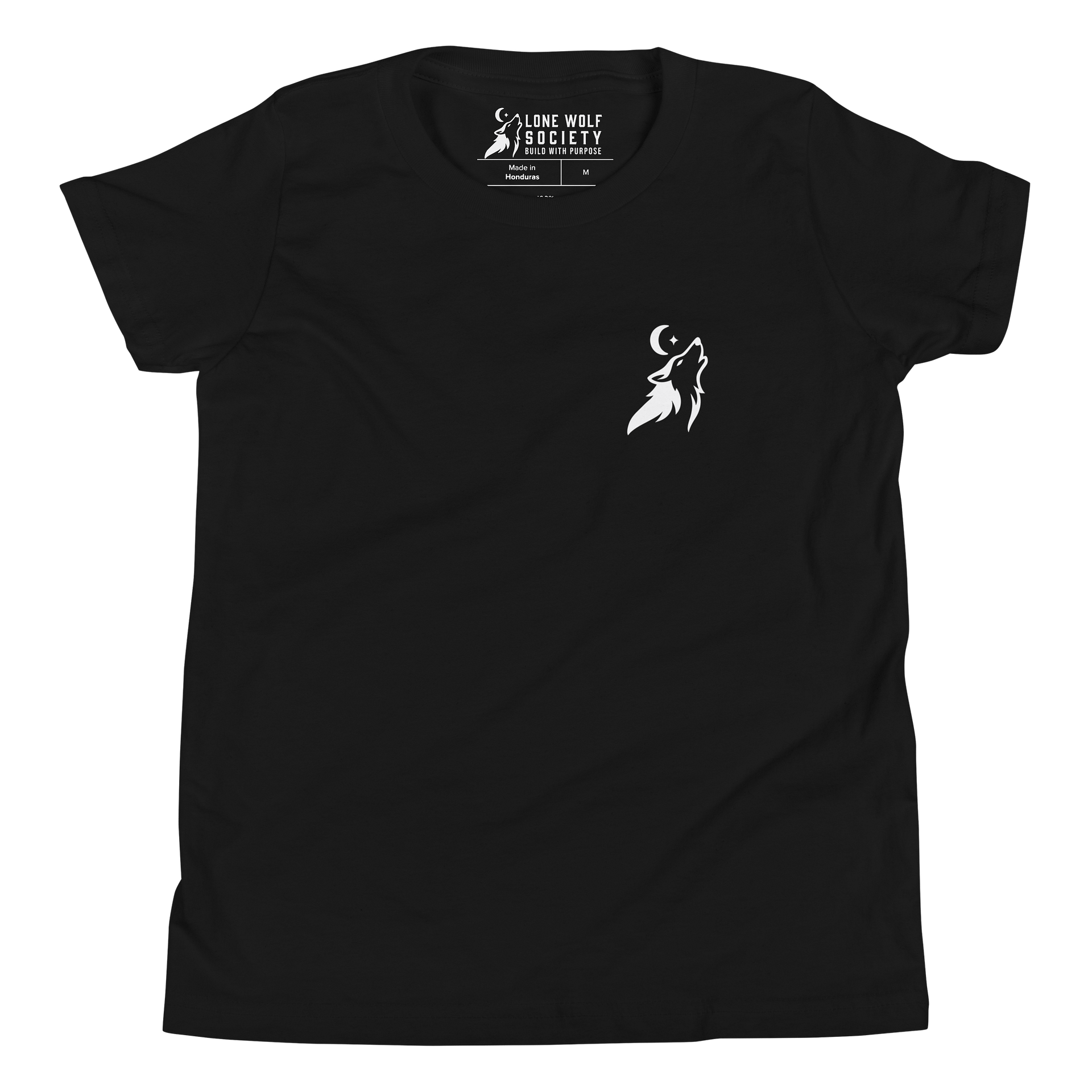 Lone Wolf Society Kids Black T-Shirt product image (4)