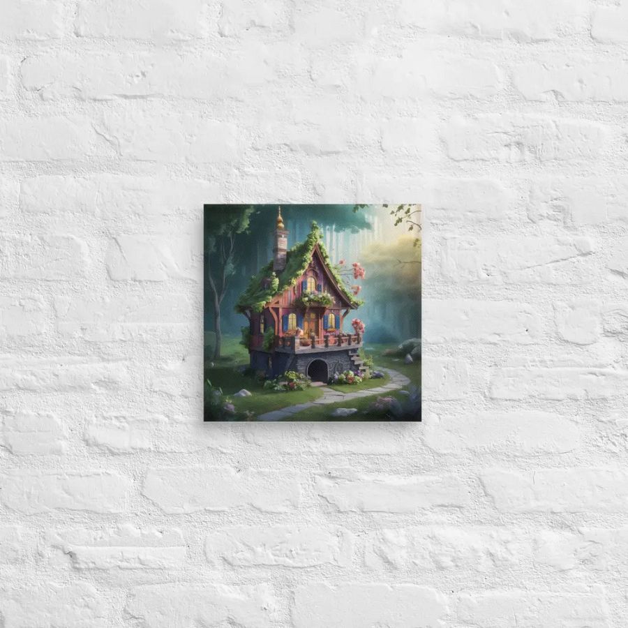 Watercolour Fairy House Art - v14 product image (12)