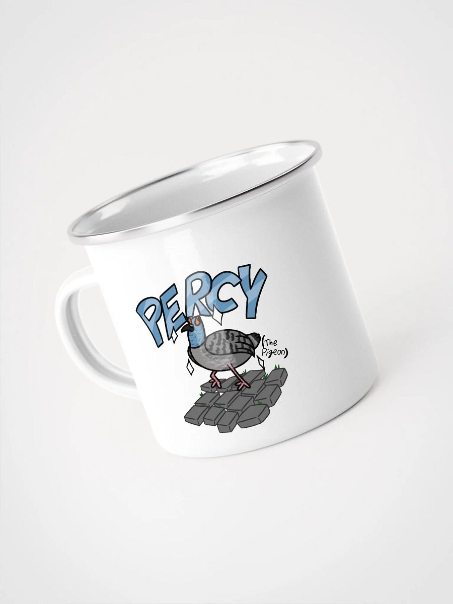 Percy the Pigeon Enamel Mug product image (1)