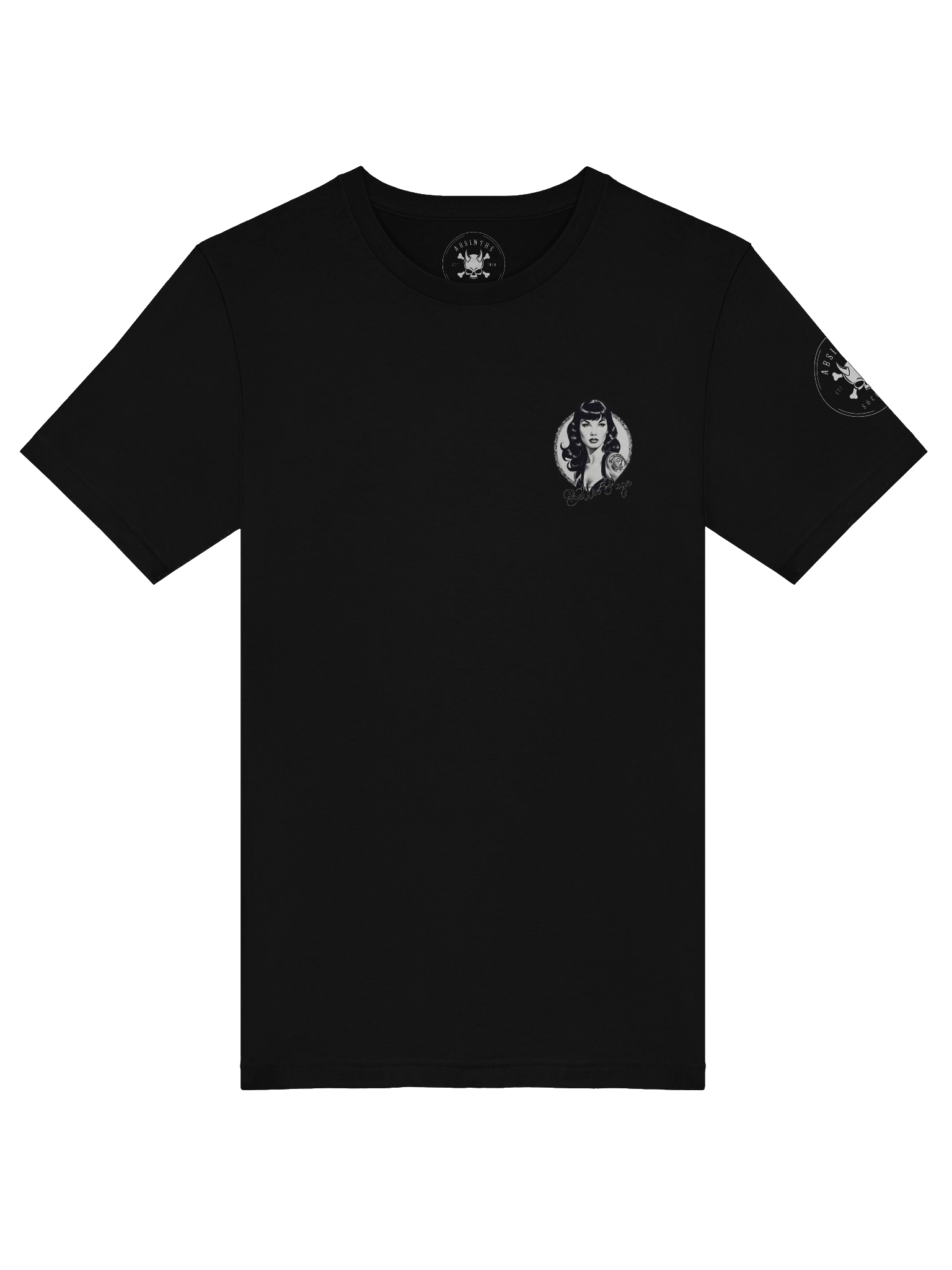 Bettie Page Absinthe Society Unisex T-Shirt product image (5)