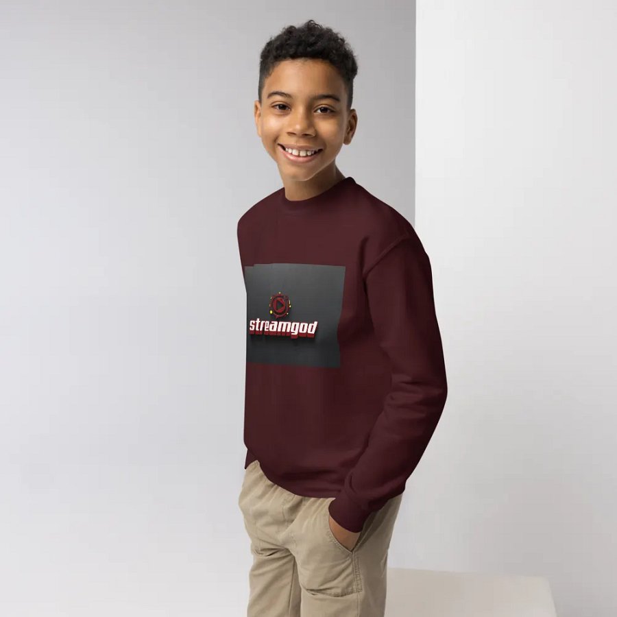 maroon youth STREAMGOD sweater #2 product image (3)