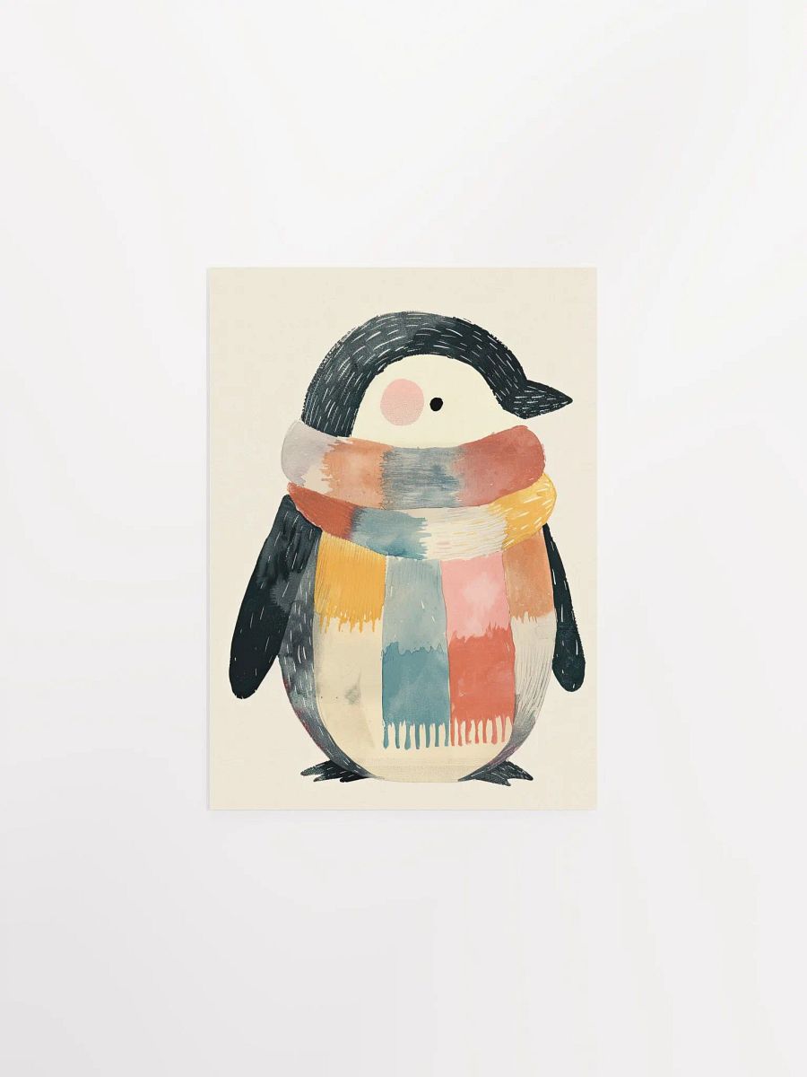 Cute Watercolor Penguin Illustration Nursery Art Print product image (11)
