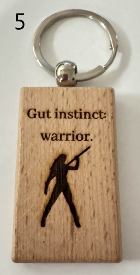 Wooden Engraved Illness Awareness Keychains | Chronic Pain, Cancer, & More (5) product image (5)