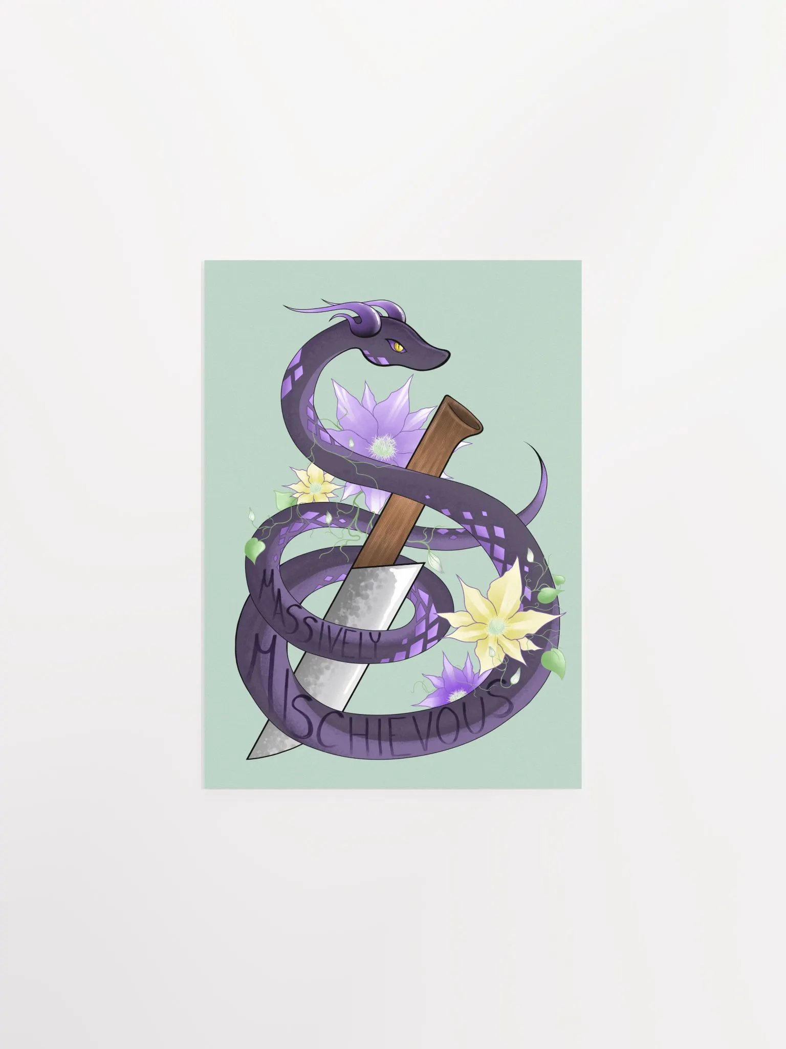 Stabby Snake Poster product image (1)