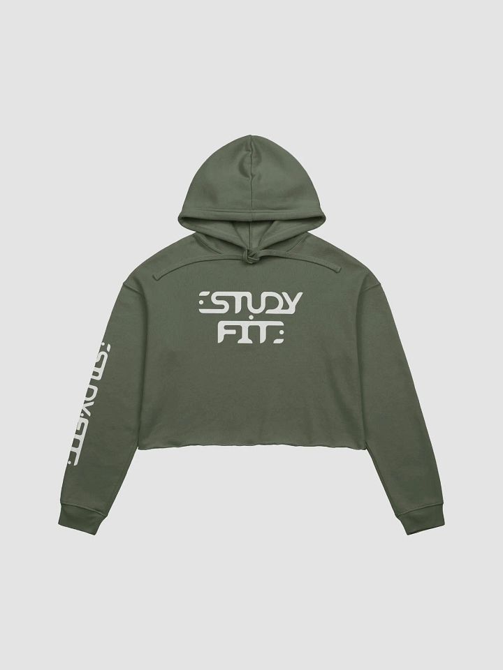 Abstract Monochrome Crop Hoodie product image (1)
