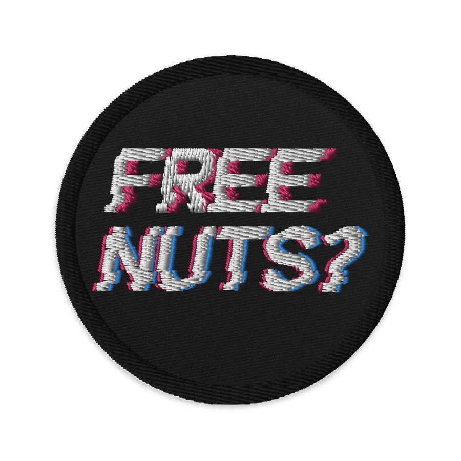 Free Nuts? Embroidered Patch product image (1)