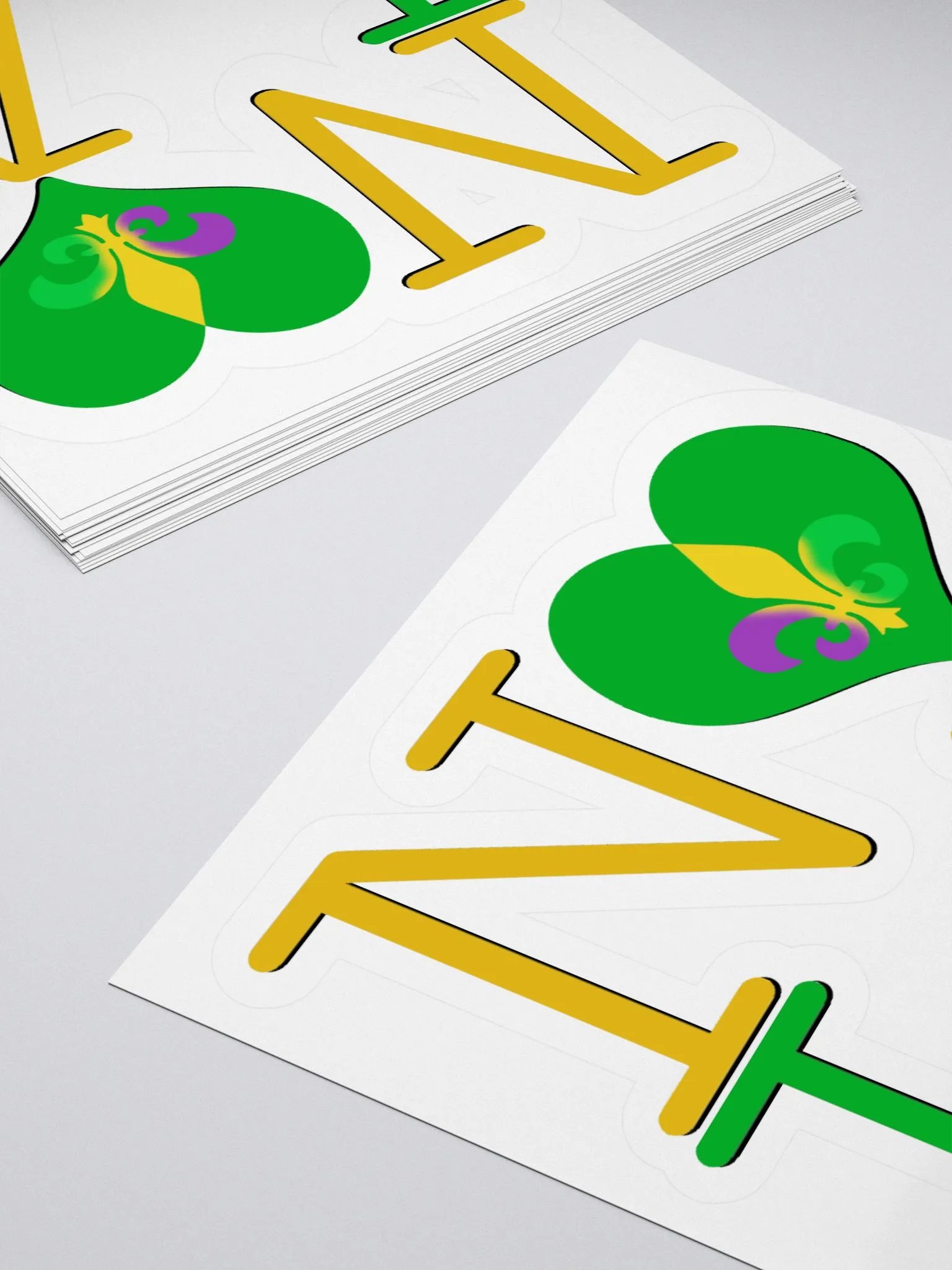 I LOVE NOLA **BIGSHOT STICKER** (MARDI GRAS 2 + IMAGE POP) product image (4)