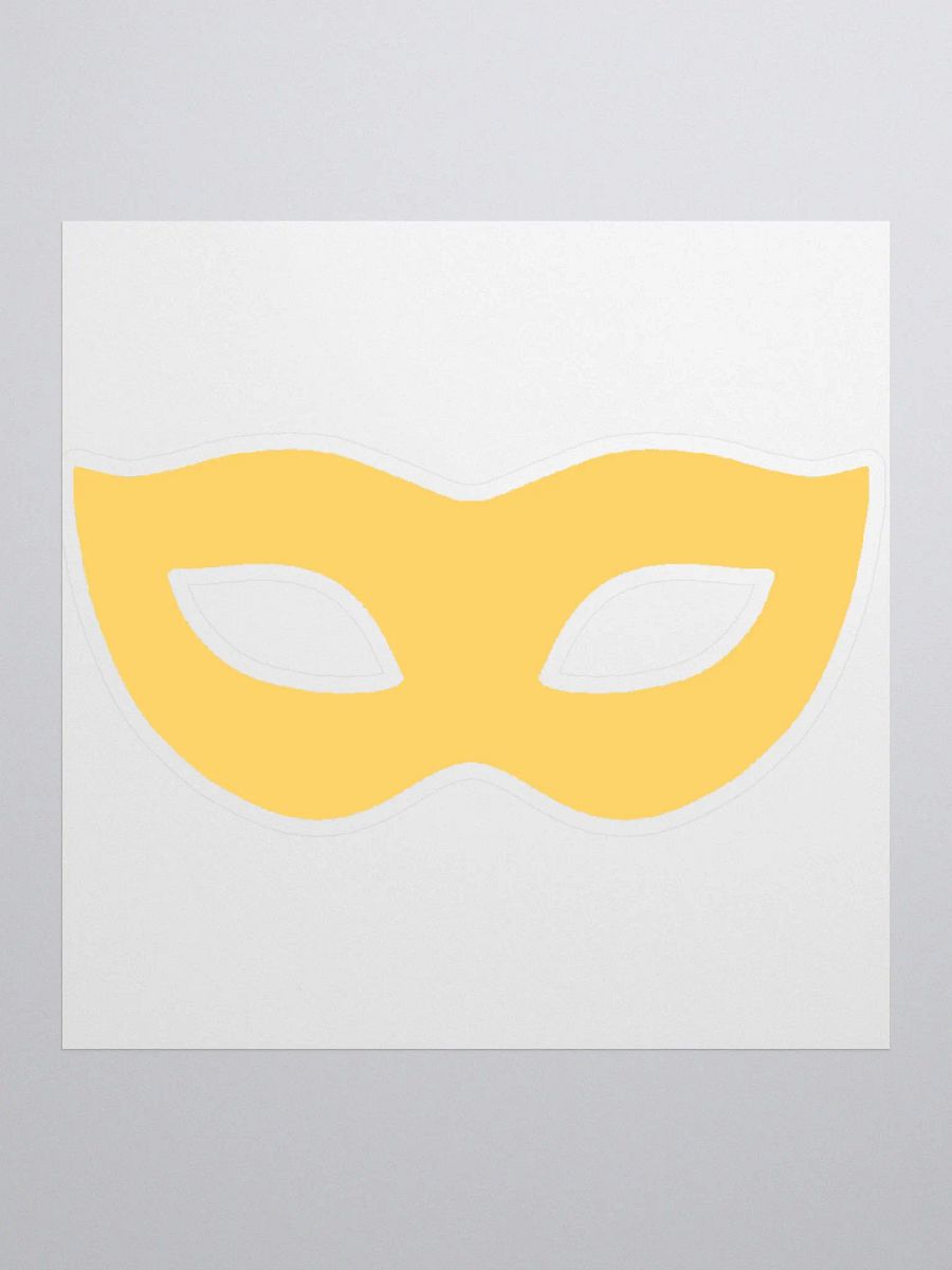 Yellow Mask Sticker product image (1)