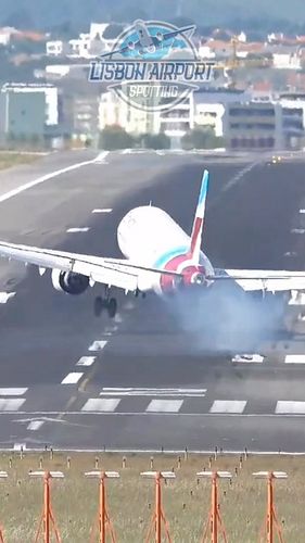 Impressive touch-&-go around Airbus A321neo Eurowings at Lisbon Airport ✈️✨Full compilation on YouTube (link in bio @lisbon.a...
