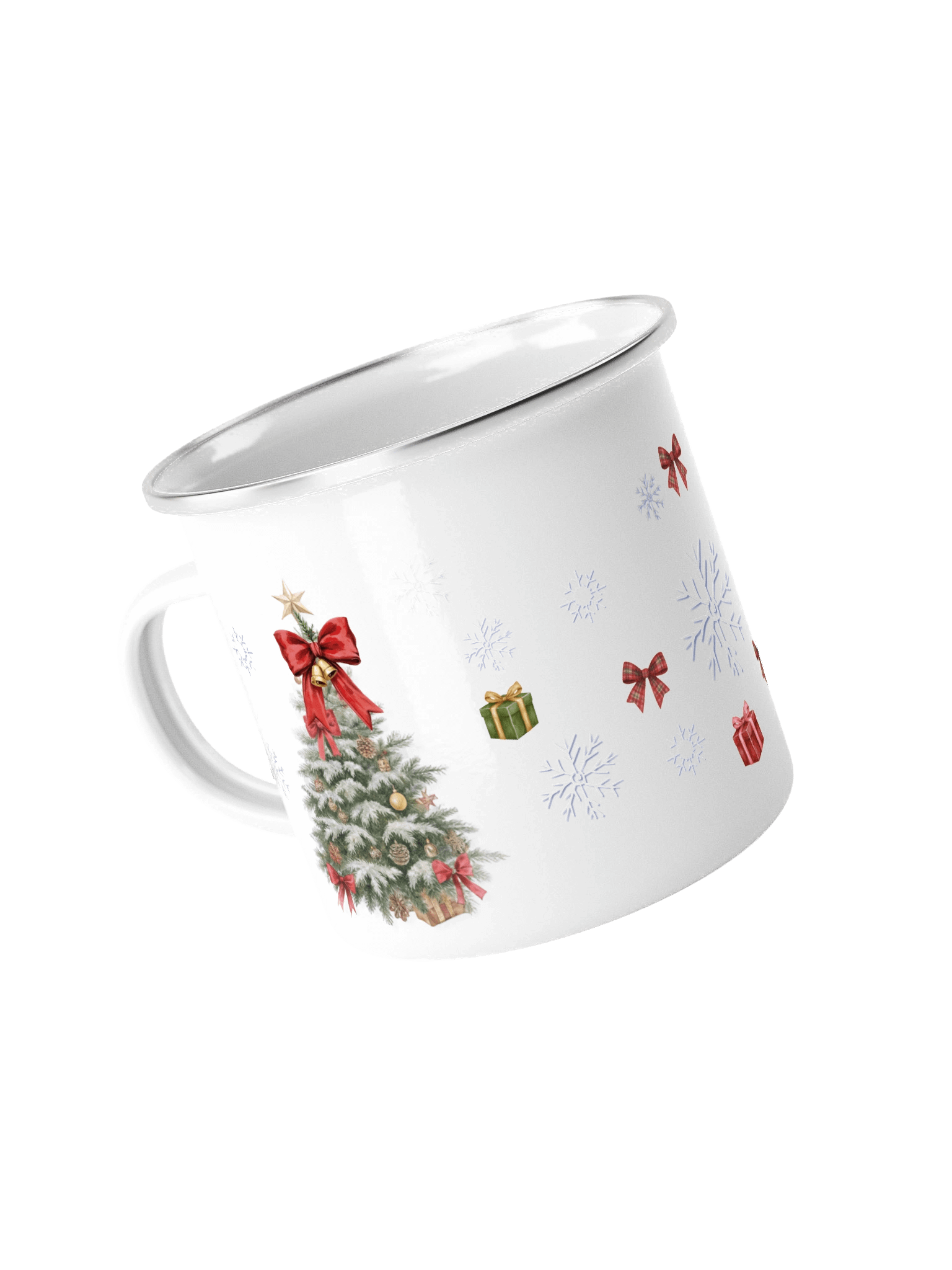 Festive Christmas Tree Enamel Mug product image (4)