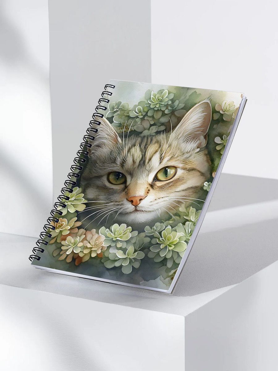 Sedum Cat Spiral Notebook product image (3)