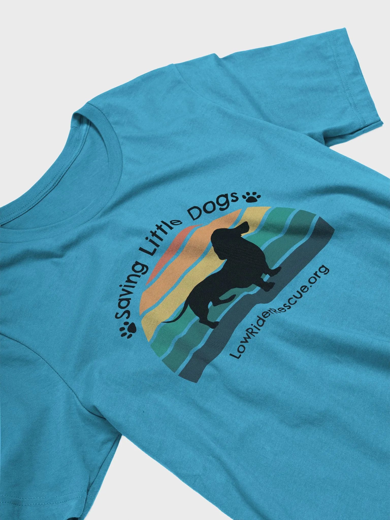 Sunset Rainbow Low Rider Dachshund Rescue T 1 product image (3)