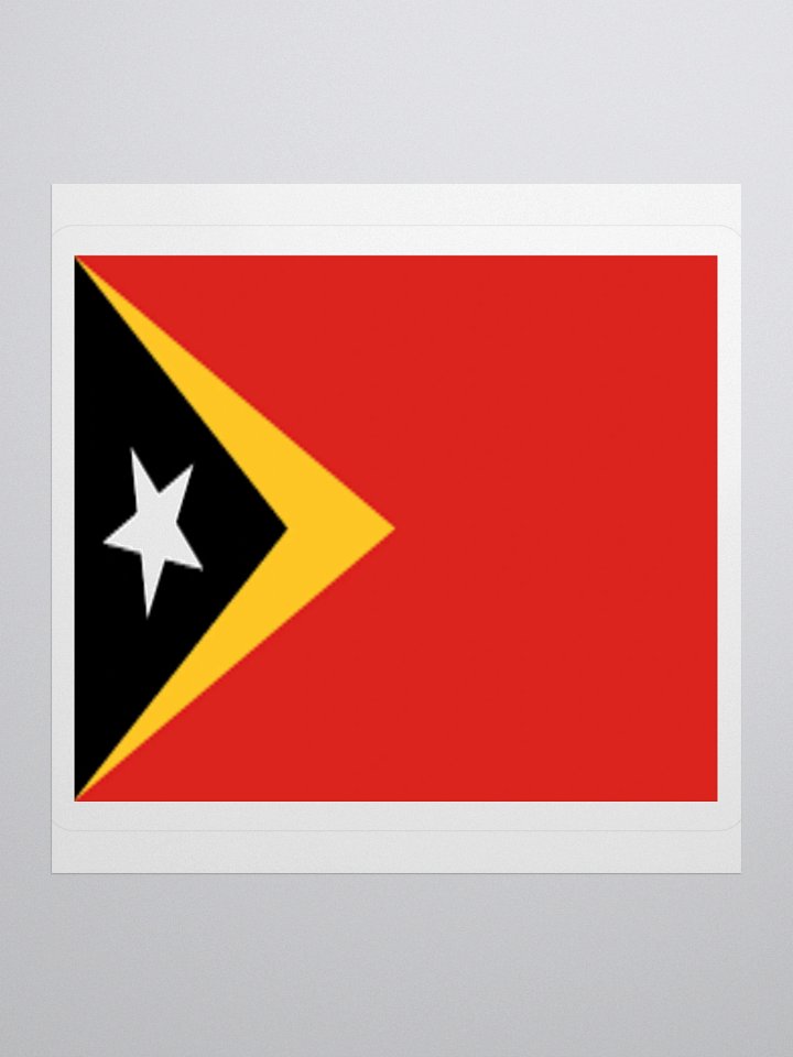 East Timor Flag Sticker - Premium Vinyl Design for National Pride product image (2)