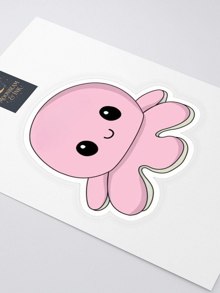 Kawaii Pink Octopus Kiss-Cut Sticker Sheet product image (2)