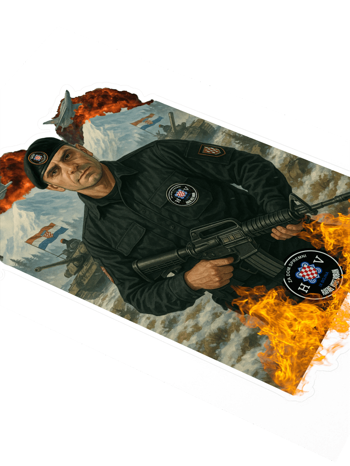 Military Emblem Sticker Sheet 9.Bojna Hos product image (2)