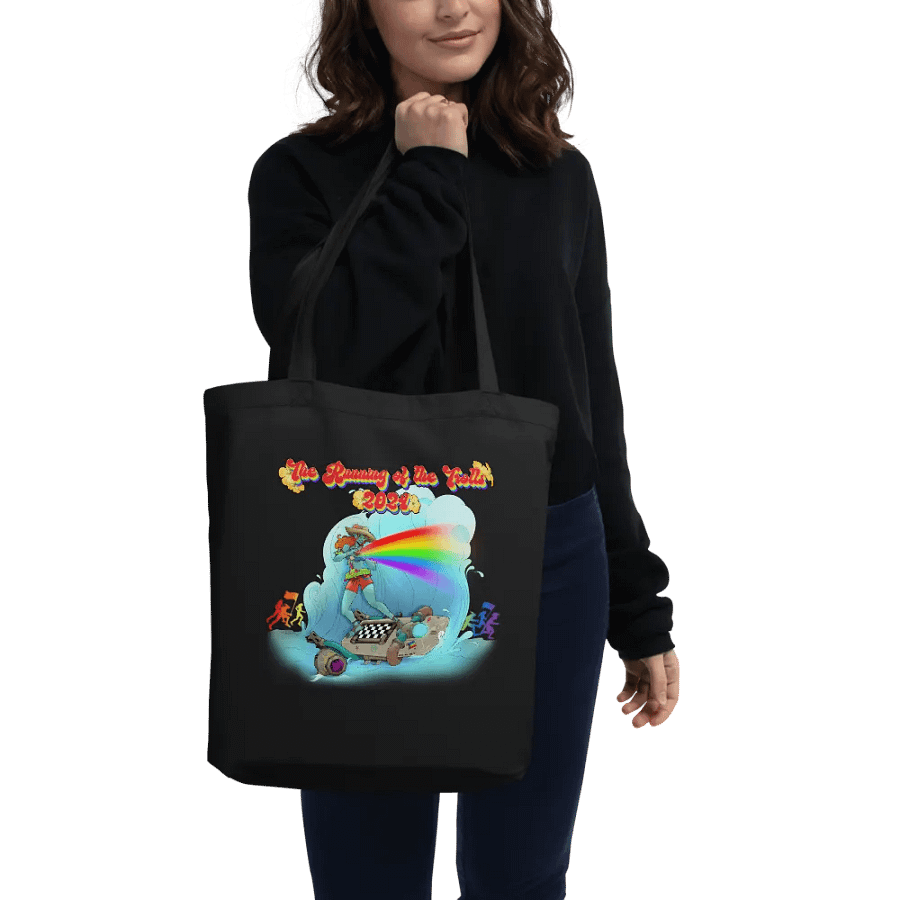 Running of the Trolls Rainbow Small Tote Bag by Mischi product image (3)