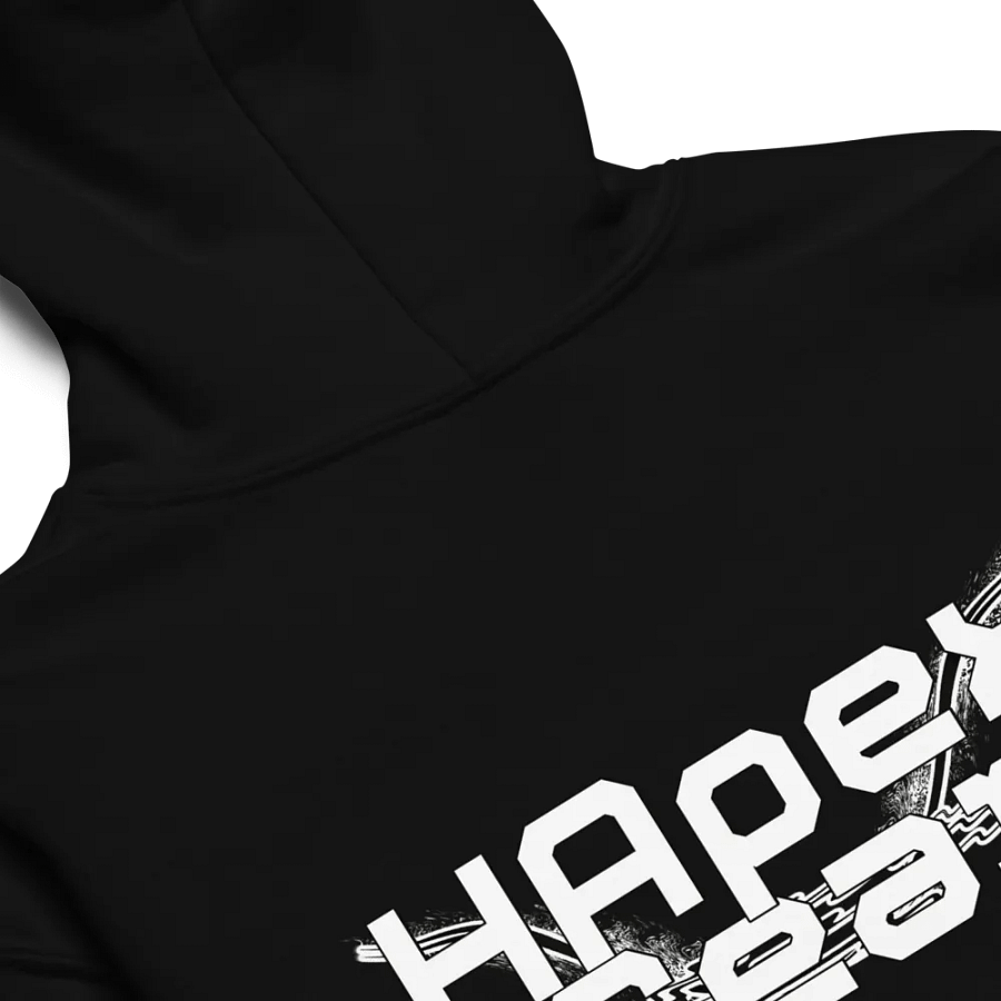 Youth Heavy Blend Hoodie - Embroidered - White HApex Gear Black Logo product image (3)