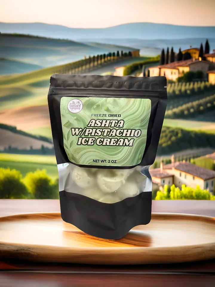 Ashta & Pistachio Freeze Dried Ice Cream 🍨 (2oz) product image (2)