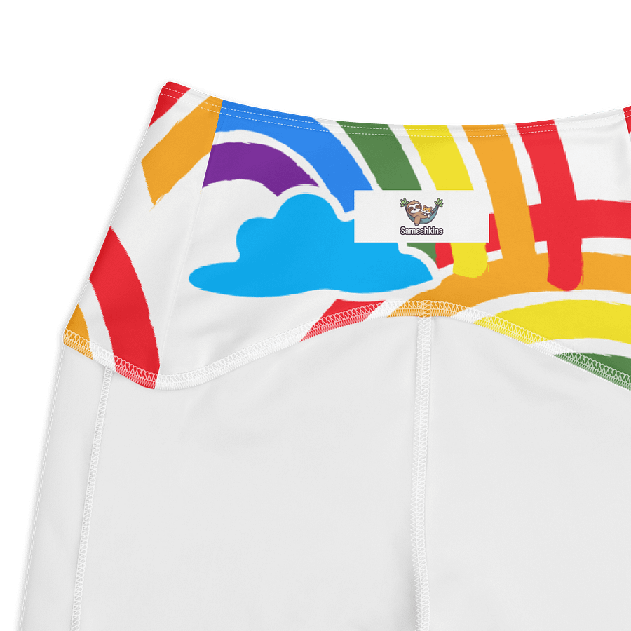 Whimsical Rainbow Crossover Leggings with Pockets product image (3)