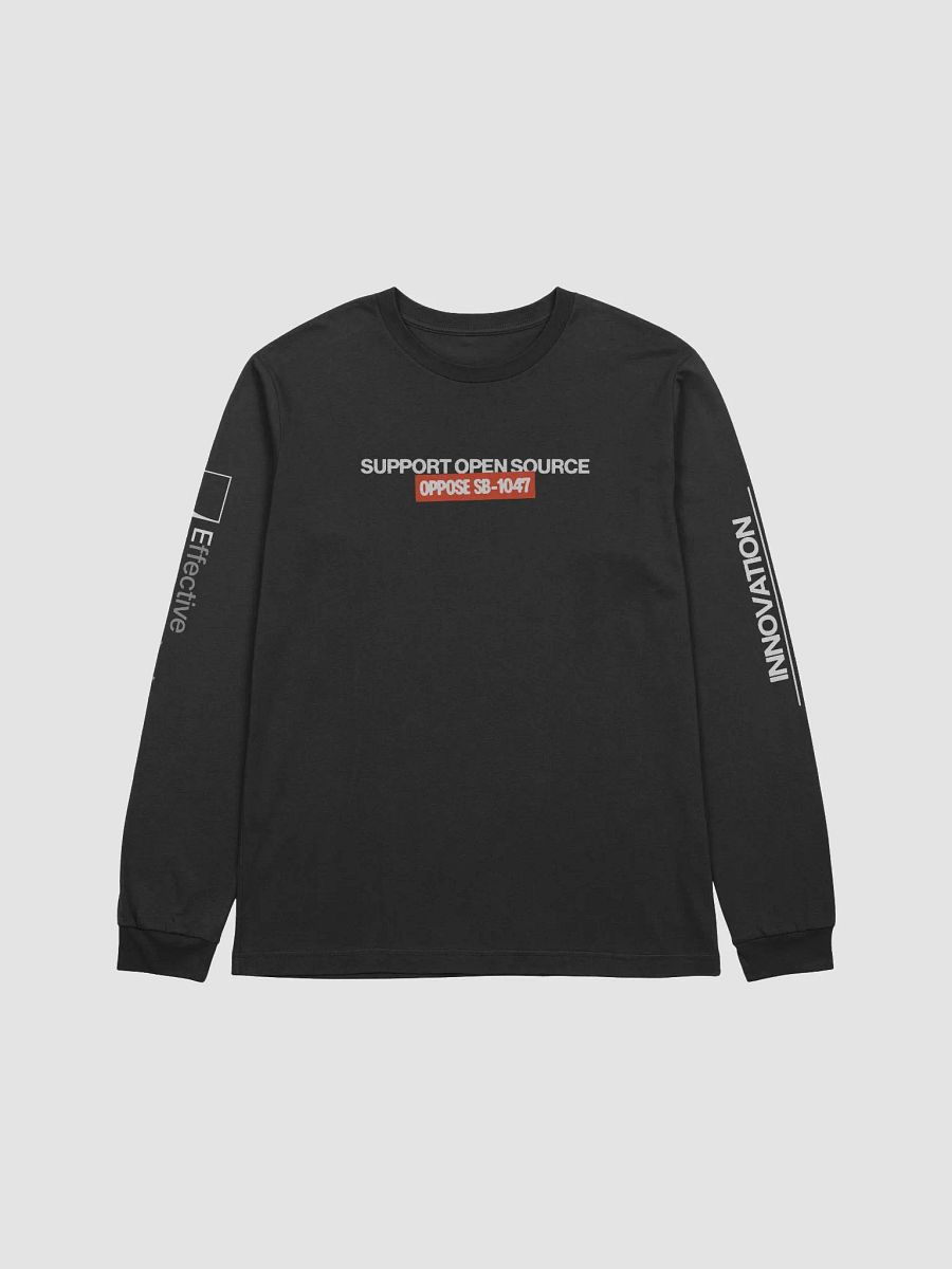 oppose sb-1047, innovation over regulation, e/acc long sleeve tee product image (1)