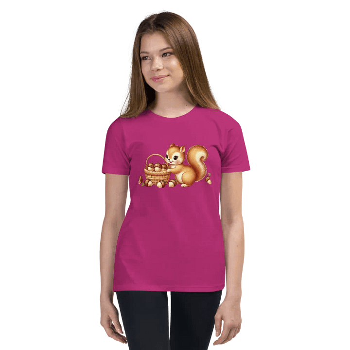 Fluffy Tailed Squirrel Kids T-Shirt product image (47)