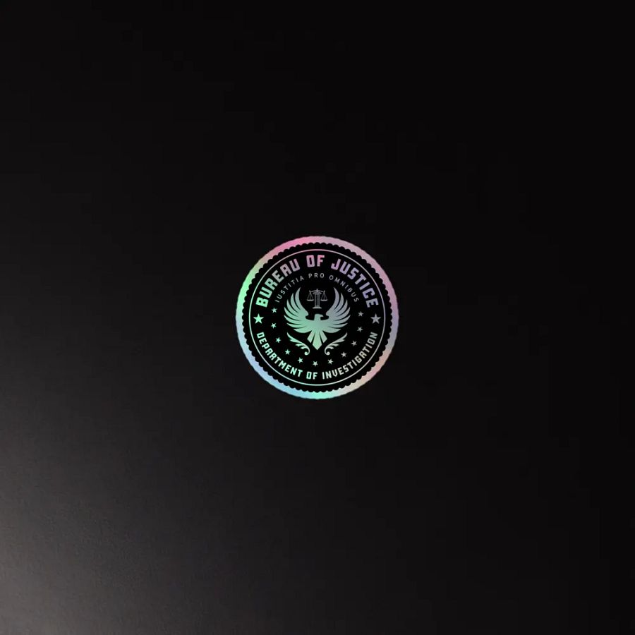 Bureau of Justice - Holographic Sticker product image (4)