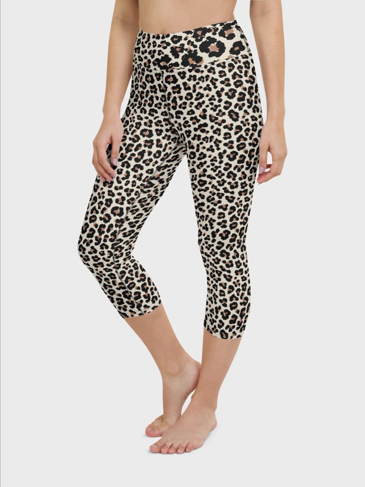 Capri Leggings "Abstract Animal Leopard Skin Fur Pattern" product image (5)