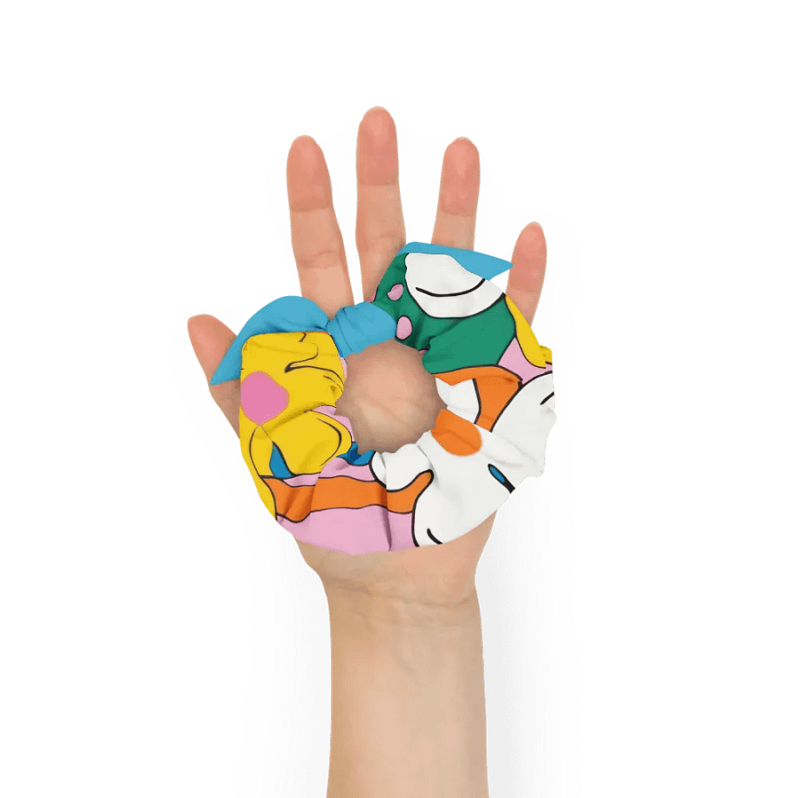 Retro Floral Petals Scrunchie product image (5)