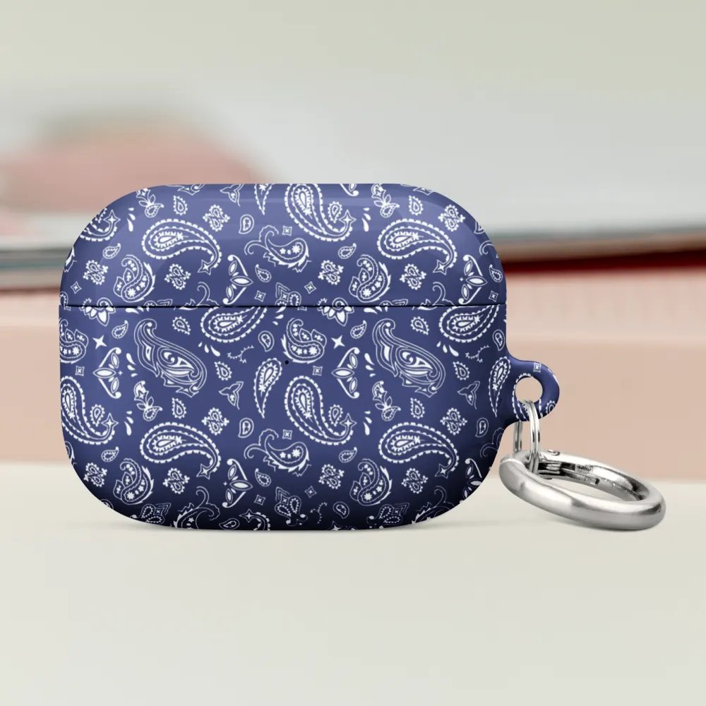 Indigo Bandana AirPods Case product image (47)