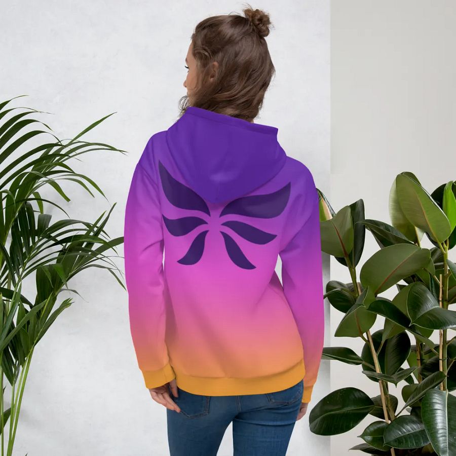 Sunset Gradient Flag Wings Hoodie product image (5)