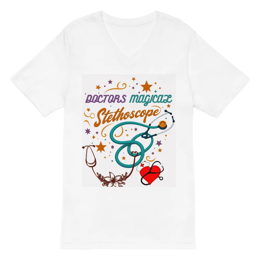 Stylish doctors Magical Stethoscope v-neck tee product image (6)