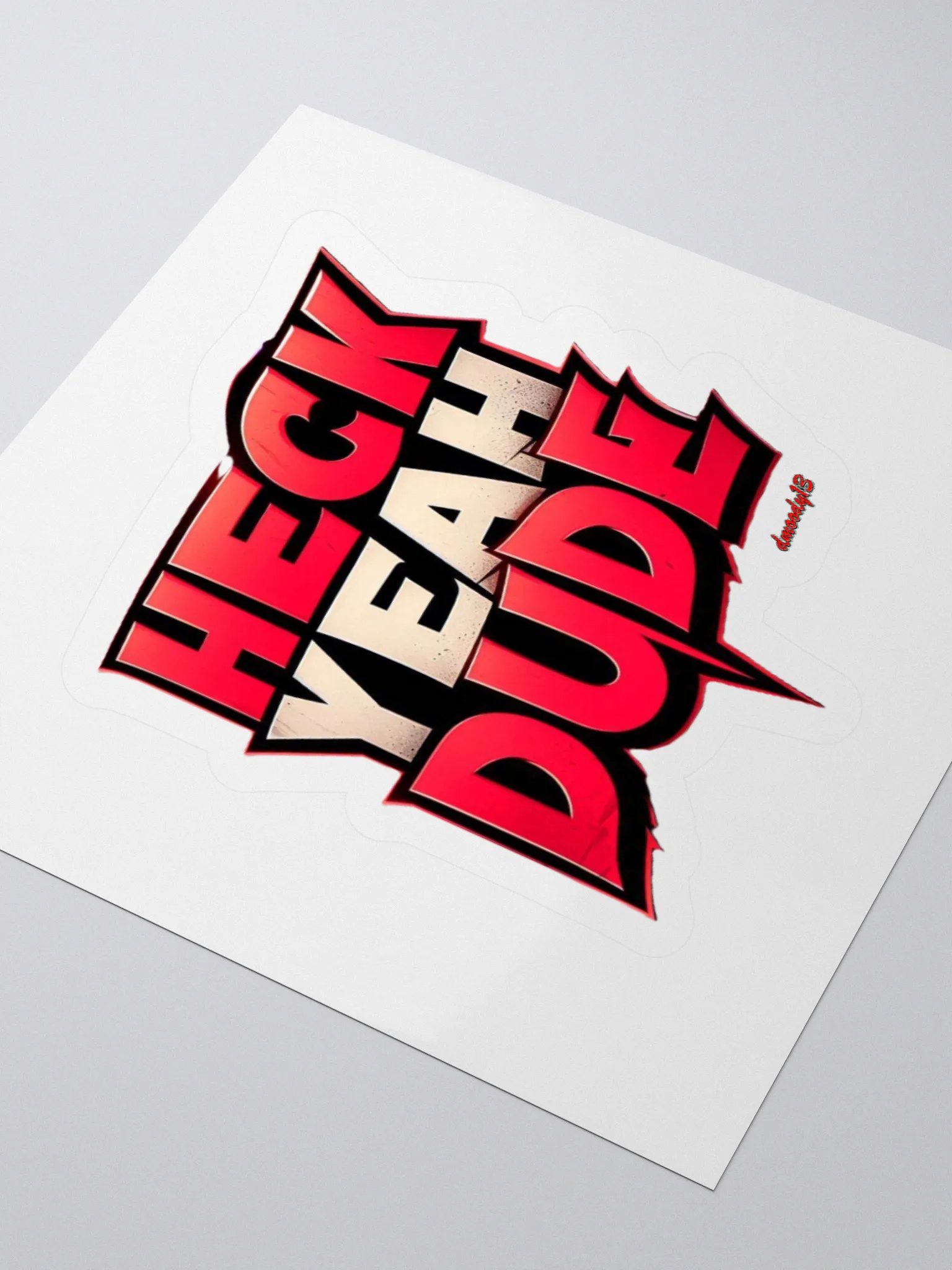Rad 3D 'Heck Yeah Dude' Sticker Pack product image (5)