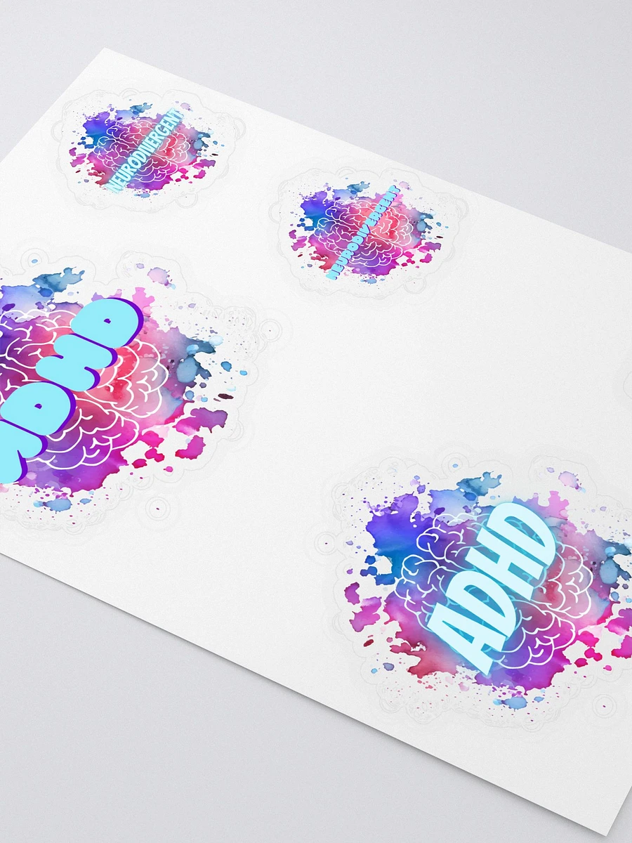ADHD Pride Kiss Cut Sticker Sheet product image (3)