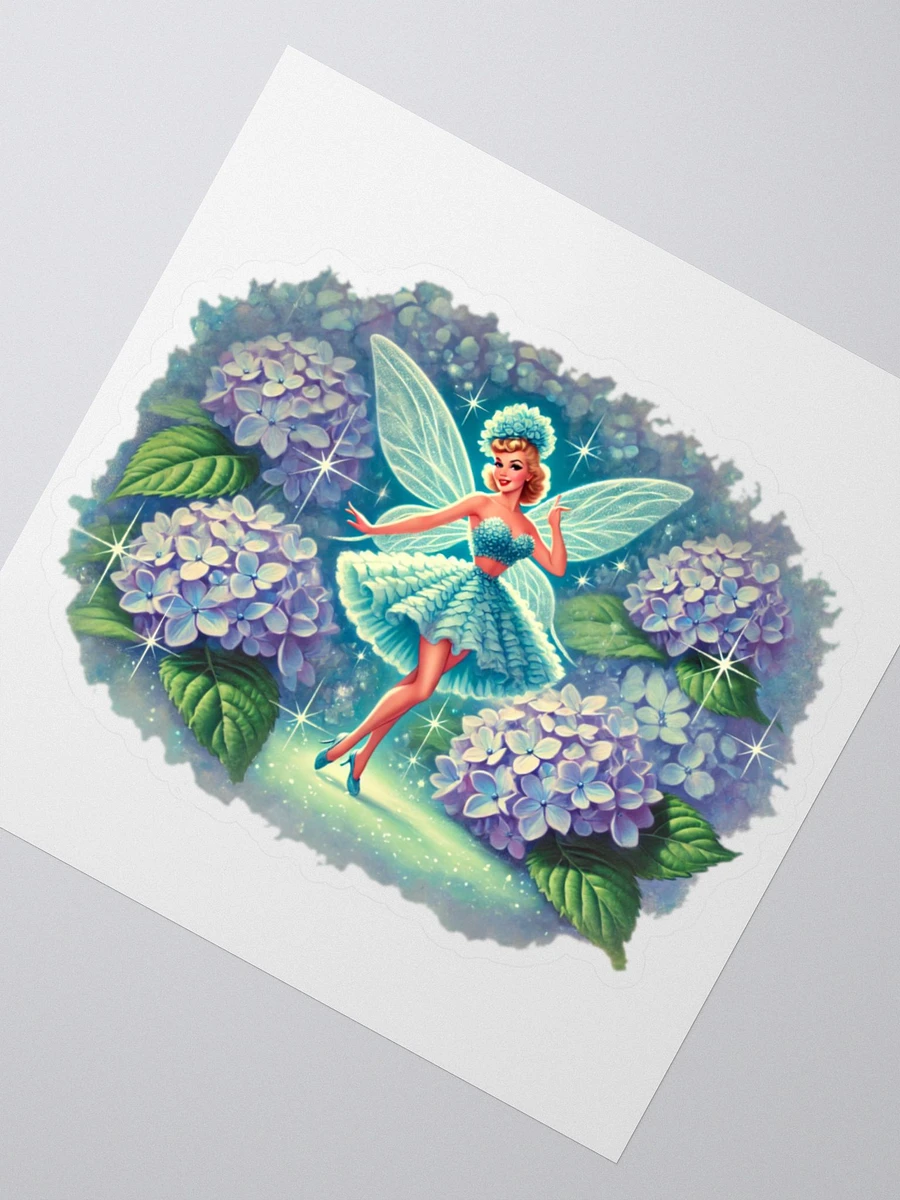 Blue Hydrangea Fairy Kiss Cut Stickers product image (2)