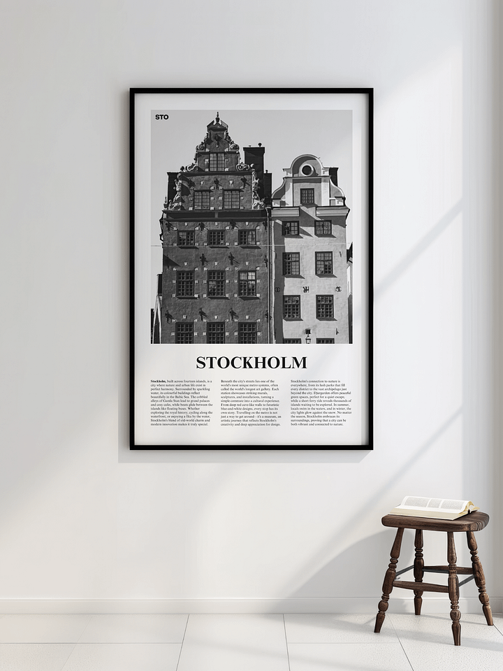Stockholm 01 Newspaper Poster product image (4)