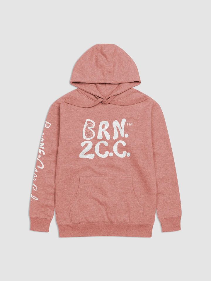 Women's | BORN to Cape Cod™ | Cotton Heritage Unisex Premium Hooded Sweatshirt | White Logo product image (1)