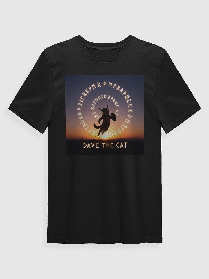 Dave the Viking Cat Sunset T-shirt product image (1)