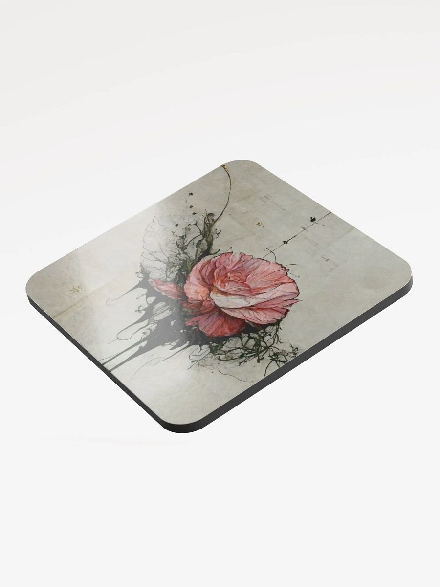 Ink Rose Glossed Coaster product image (3)