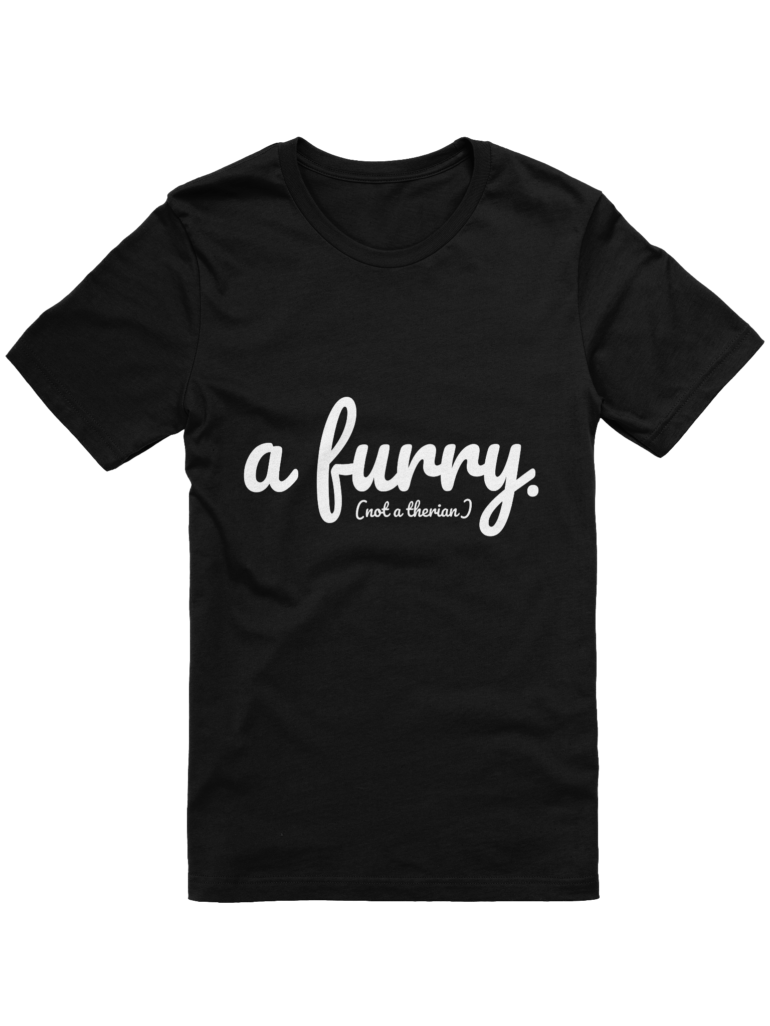 Clearly a furry t-shirt (dark edition) product image (1)