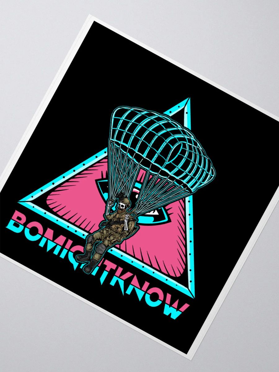 Might Know Retro Para Jump Sticker product image (2)