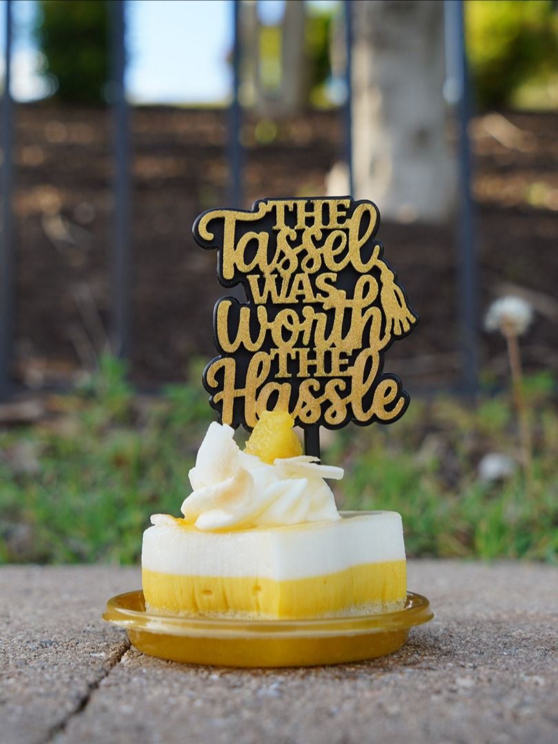 The Tassel Was Worth the Hassle - Graduation Topper - Laser Cut Design File product image (3)