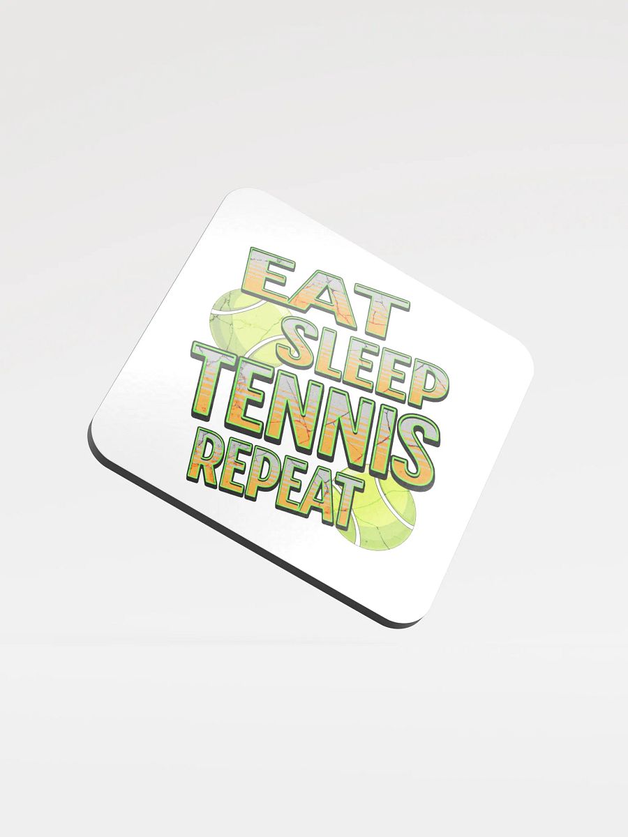 Eat Sleep Tennis Repeat Angle Textured Coaster Set product image (2)