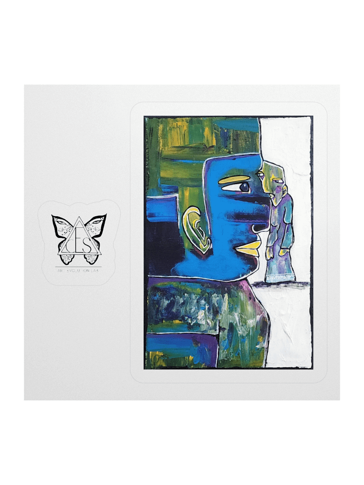 EYE to Eye Art Sticker – Expressive Design for Journals, Laptops & More product image (1)