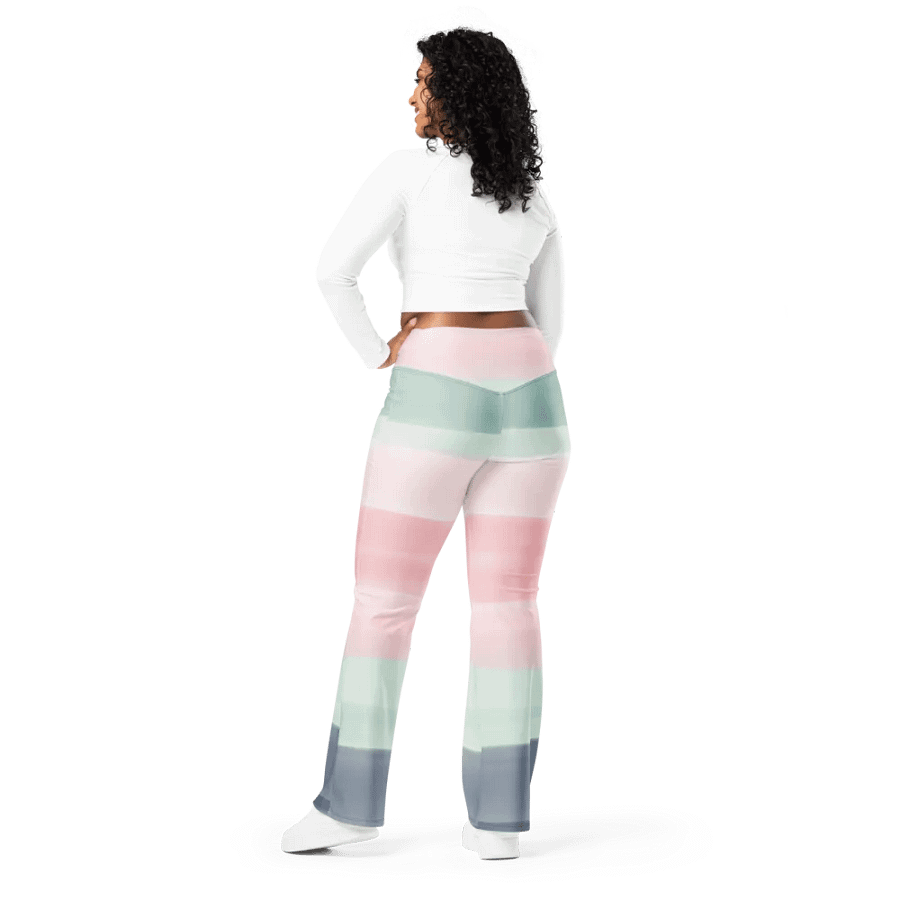 YesYes Pastel Flare Leggings product image (3)