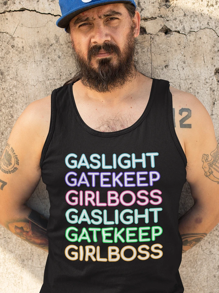 Gaslight Gatekeep Girlboss jersey tank top product image (1)